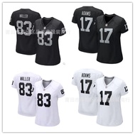 Same Day DeliveryNFL RAIDERS RAIDERS Ladies 83-Waller 17-Adams Rugby Jersey