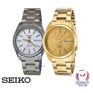 SEIKO 5 SNKL47K1 SNKL48K1 Automatic See-thru Back Stainless Steel Bracelet Gents Watch 100% Original