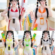 Z235 4-Piece Set For Chubby Women Bra + Bikini + Shirt + Pants Bust 38-48 Waist 34-48