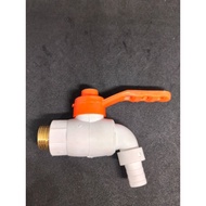 MINIMAL Minimum 10pcs PVC Water Tap Iron Thread 1/ 2 Handles PVC Coated IronORANGE Plastic Garden Wa