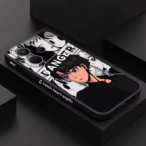 Red Eyes Boy Phone Case For Xiaomi Redmi Note 14 13 12 12S 11 11S 10 10S Pro Plus 15 15C 14C 4G 5G S