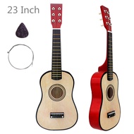Slade 23 inch Basswood Acoustic Guitar Màu gỗ 6 nhạc cụ dây với móng Pick và dây