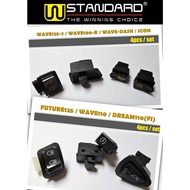 WStandard Switch Button Set(4pcs/set)[FUTURE/ICON/WAVE/DREAM/WAVE/R/DASH/WAVE/S/X/100/110/125]Horn S
