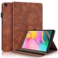 Tablet Cover For Funda Samsung Galaxy Tab A 10 1 2019 Case T510 T515 Emboss Tree Flip Stand Cover For Galaxy TabA 10.1 2019 Case