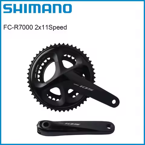 Shimano 105 FC R7000 2x11 Speed Crankset 165mm 170mm 172.5mm 175mm 50-34T Black Bike Crankset 105 Se