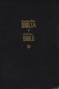 Bible Combined English and Tagalog Black / Maroon