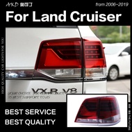 AKD Car Styling for Toyota Land Cruiser Tail Lights 2016-2019 LC200 LED Tail Lamp DRL Signal Brake R