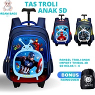 CODE V66T Trolley Bag for Elementary School Boys Imported DREAM BAGS DB619TV Push Bag Suitcase Bag 3