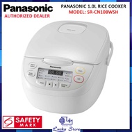 PANASONIC SR-CN108WSH 1.0L FUZZY LOGIC RICE COOKER WITH THICK COATING, 1 YEAR WARRANTY
