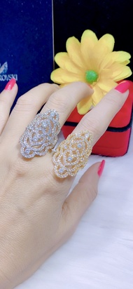 [ Xả Kho Nhẫn Đẹp Cho Nữ Chất Liệu Bên Trong Lõi Bạc Thái Vĩnh Viễn Không Đen ] - N210768 - nhan cuo