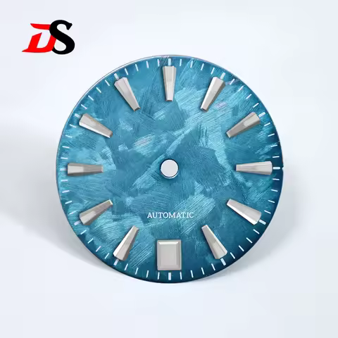 NH35 Sakura Dial Blue Luminous 28.5MM for NH35/NH36 Movement GS MOD Custom Logo 3 O'clock/6 O'clock/