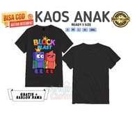 Short sleeve shirt children's game Block Blast character