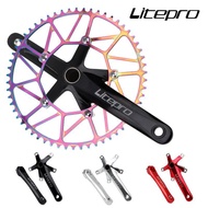 litepro hollo crankset crank arm+ chainring + bb for folding bike / mini velo. trs crossmac camp java