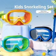 Children's Waterproof Swimming Goggles Diving Goggles Set Snorkeling Tube Semi-dry Snorkeling Equipm