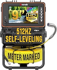 Tube Camera, Channel Camera with Self-Levelling and 512 Hz Transmitter, 50 m Semi-Rigid Cable with M