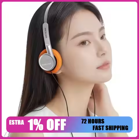 Fiio Snowsky WIND Wired Headphone Retro 40mm Dynamic Lightweight Hifi Fiio 32ω Earphone Customized F