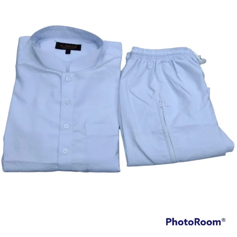 KURTA LABUH SET LELAKI KAIN COTTON LEHE COLAR SELUAR ADE POKET KUTA PUN ADE POKET DARI PAKISTAN