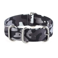 Nylon NATO ZULU For Untuk Garmin Fenix 3 D2 - strap tali jam band CAMO Grey