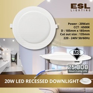 ESL LIGHTING IMITOS  LED Recessed  20Watt Downlight 6 Inch Ceiling  Round Light SIRIM APPROVED