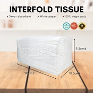 【250pcs】Interfold Hand Towel Tissue Paper Towel Kitchen Towel Tissu Tisu Tuala Tangan