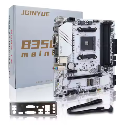B350M-TI ARGB M-ATX Motherboard AMD AM4 Socket Support Ryzen 1000-5000 CPU 4xDDR4 Max 64GB 2xM.2 NVM