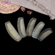 TheVantin 1*Natural Amber Ox Horn Comb Hair No Static Health Care Brush Hairdressing Comb Good goods