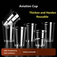 20pcs Aviation Cups Disposable Cup Hard Plastic Water Cups Jelly Dessert Glasses Cups Advertising