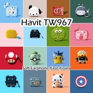 READY STOCK For Havit TW967 Case Anime cartoon styling Soft Silicone Earphone Case Casing Cover NO.2