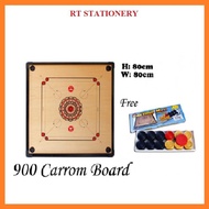 Standard Size Carrom Board Set With Carrom Men & Stricker / Set Papan Karom Standard