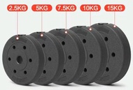 環保啞鈴重量片 10KG (仲有1.5-15kg）