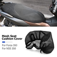 For Honda Forza350 NSS350 Forza NSS 350 Breathable Waterproof Honeycomb Mesh Seat Cushion Cover Motorcycle Accessories