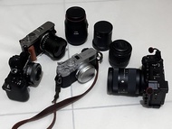 Sony A7C2 + Fujifilm x100v + Lumix s9 + x-s10 相機鏡頭組合