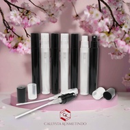 (PERLUSIN) BOTOL PARFUM KOSONG SPRAY PLASTIC 4 ML/5 ML/10 ML CLEAR/HITAM UNTUK MINYAK WANGI