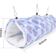URBEST Ferret Hammock Guinea Pig Hideout Ferret Toys Tunnel Warm Soft Linings Rat Cage Accessories P