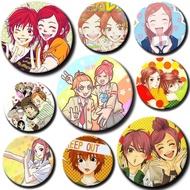 Koizumi Risa,Otani Atsushi Cartoon Badge Romance Anime Lovely Complex Brooch Backpack Bag Ornament A