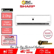 Sharp Air Conditioner (2.0HP) R32 J-Tech Inverter Plasmacluster Ion AirCond AHXP18YMD