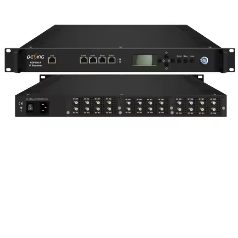 Tuner to IPTV Server RF to IPTV DVB-S2 DVB-T2 DVB-C ISDBT ATSC rf to IP Hotel Enterprise Web TV Syst