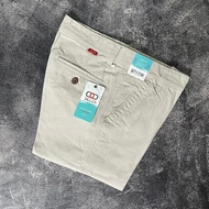 DILLCA Celana Panjang Pria Chino Kanvas model Reguler Non-street Kualitas Premium Cardinal Cream