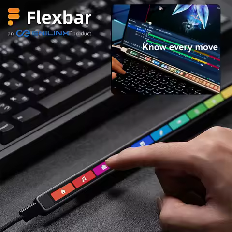 Flexbar Touch Bar for Adobe Professional Creators Designers & Premiere Pro–Boost Workflow with Progr