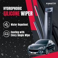 Kamatto Wiper Peugeot 407 D2 (2004-2010) Hydrophobic Silicone Windshield Wiper Water Repelling Coati