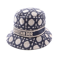 【二手】Dior D淨化草本款 Bobby Bob 大字藤格紋棉質漁夫帽 女款二手 A
