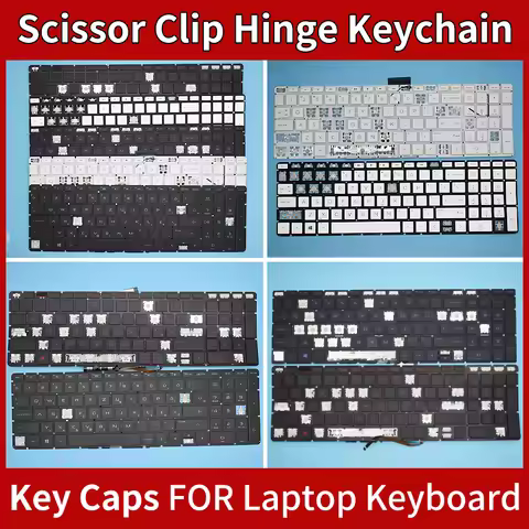 Replacement Keycaps Scissor Clip Hinge For HP 15-db 15-dw 15-du 15s-du 15-dy TPN-C139 key caps keybo