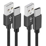 USB C Cable,[2-Pack 1M/2m] USB Type C Charging Cable Lead Nylon Braided USB C to USB A Charger Cable
