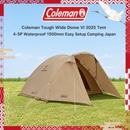 Coleman Tough Wide Dome VI 3025 Tent 4-5P Waterproof 1500mm Easy Setup Camping Japan
