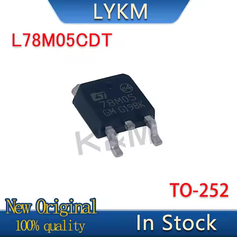 20-100/PCS New Original L78M05CDT 78M05 TO-252 5V Voltage stabilizer In Stock