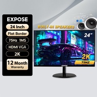 Expose จอคอมพิวเตอร์ 4K 165HZ จอคอม monitor จอโค้ง เต็มจอไร้ขอบ 27 นิ้ว จอคอมพิวเตอร์ LED IPS 1MS HD