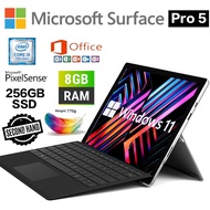 Microsoft Surface Pro 5th Gen Pro5 Intel Core i5 8GB RAM 256GB 12.3" Tablet 2K TouchScreen 7300U 2.6