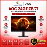 AOC 24G11ZE/71 COMPUTER MONITOR 24IN, IPS, FHD, 200HZ (OC240HZ) - Genuine product