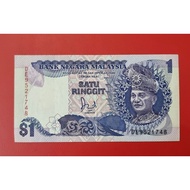Malaysia 1 ringgit banknotes.