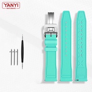 FKM Fluororubber Watchband for iwc watch Strap IW388108 IW378001 IW388114 IW327010 Waterproof Rubber
